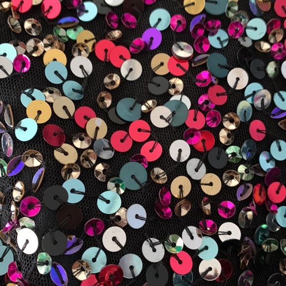 Anthropologie NWT Sequined Bow-Tie Mini Dress Size 14W. - Picture 13 of 13